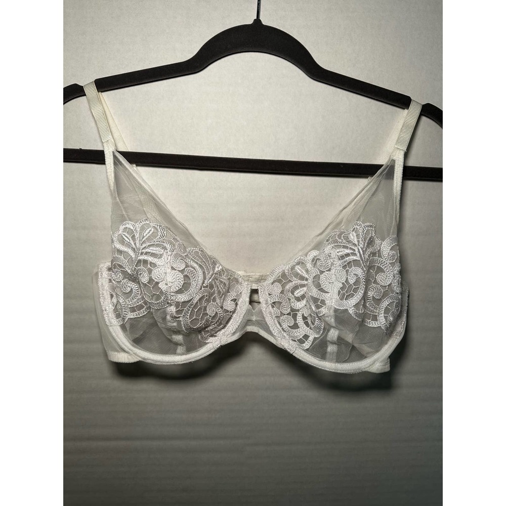 HOUSE LEJABY Divine Guipure Underwire 36C White 15133